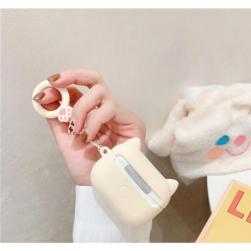 Airpods Pro エアーポッズケース かわいい 高品質 シリコン 衝撃吸収  落下防止 AirpodA イヤホンカバー ネコ cat 肉球｜octshop｜05