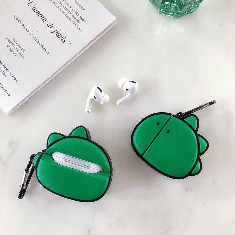 Airpods Pro エアーポッズケース お洒落 おしゃれ かわいい 高品質 シリコン 衝撃吸収  落下防止 Airpod イヤホンカバー 恐竜 グリーンモンスター｜octshop｜06