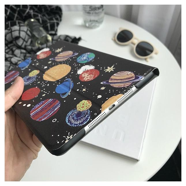 iPad ケース 銀河系 宇宙 水 金 地 火 木 土 天王星 冥王星 かわいい