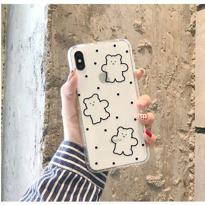 Iphoneケース スマホケース 韓国 アイフォン11 ケース Iphone ケース 可愛い かわいいクマ クリア 透明 カラフル Hj Oct ショップ 通販 Yahoo ショッピング