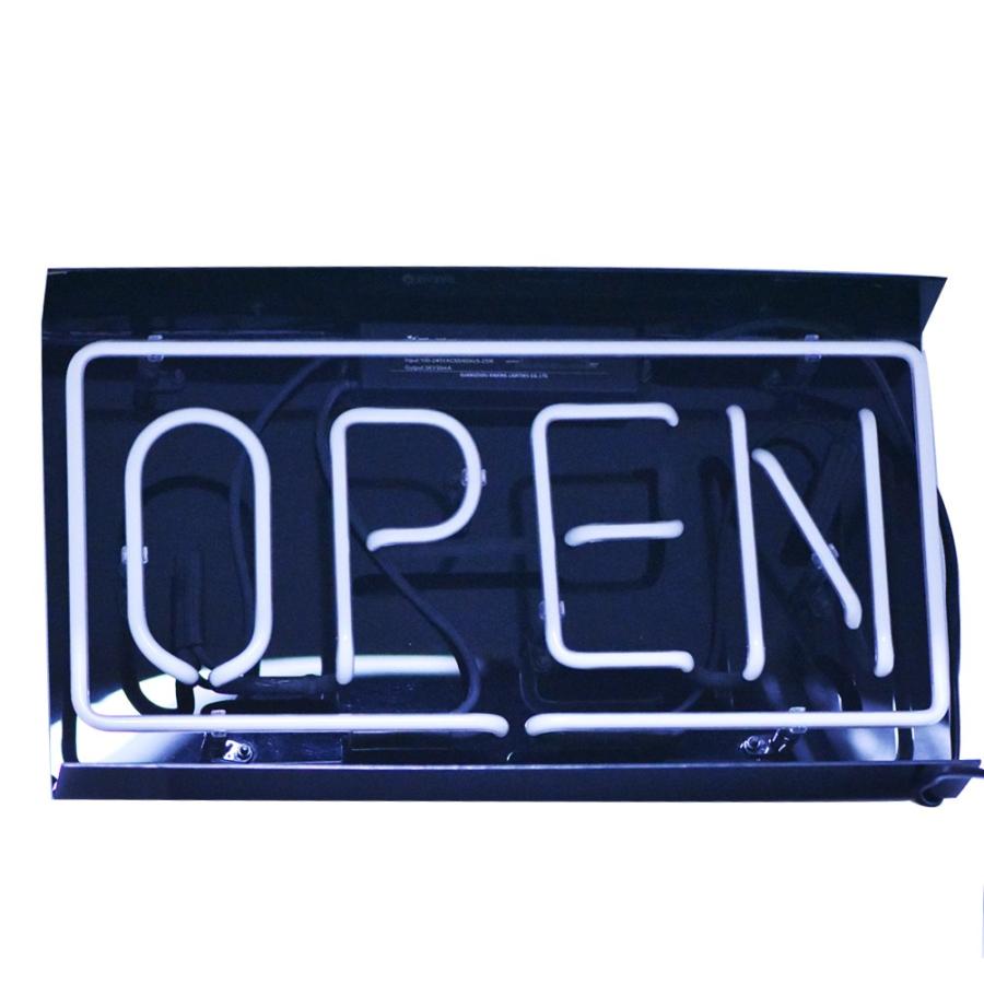 オーダー　ネオンサイン 翼デザイン レッド＆ホワイト ガラス製 オリジナル ネオン サイン『OPEN 』赤白 NEON SIGNネオン管、ディスプレイ ボード