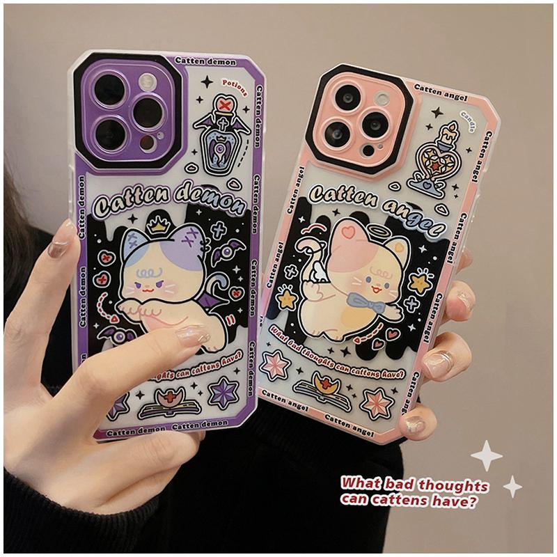 iPhoneケース おしゃれ 紫 キャラクター 韓国 流行り iphone 14 Pro 13