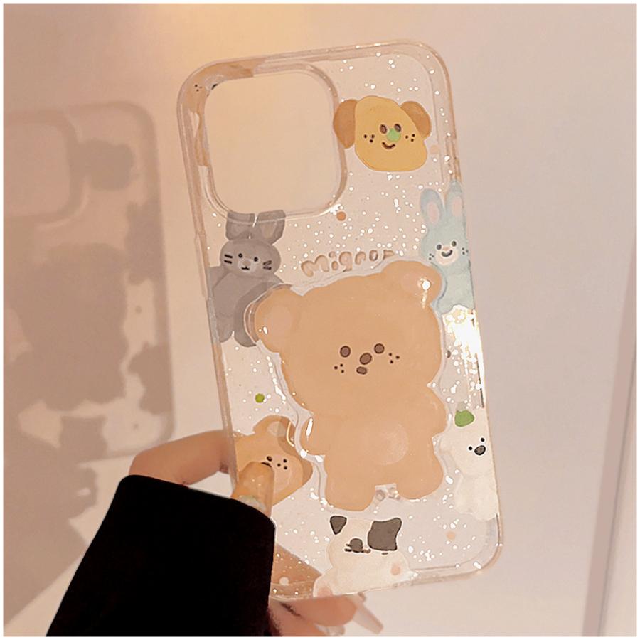 CASETiFY クマデザイン iPhone16ケース casetify ミラーケース クマ iPhone17pro Max /MagSafe対応