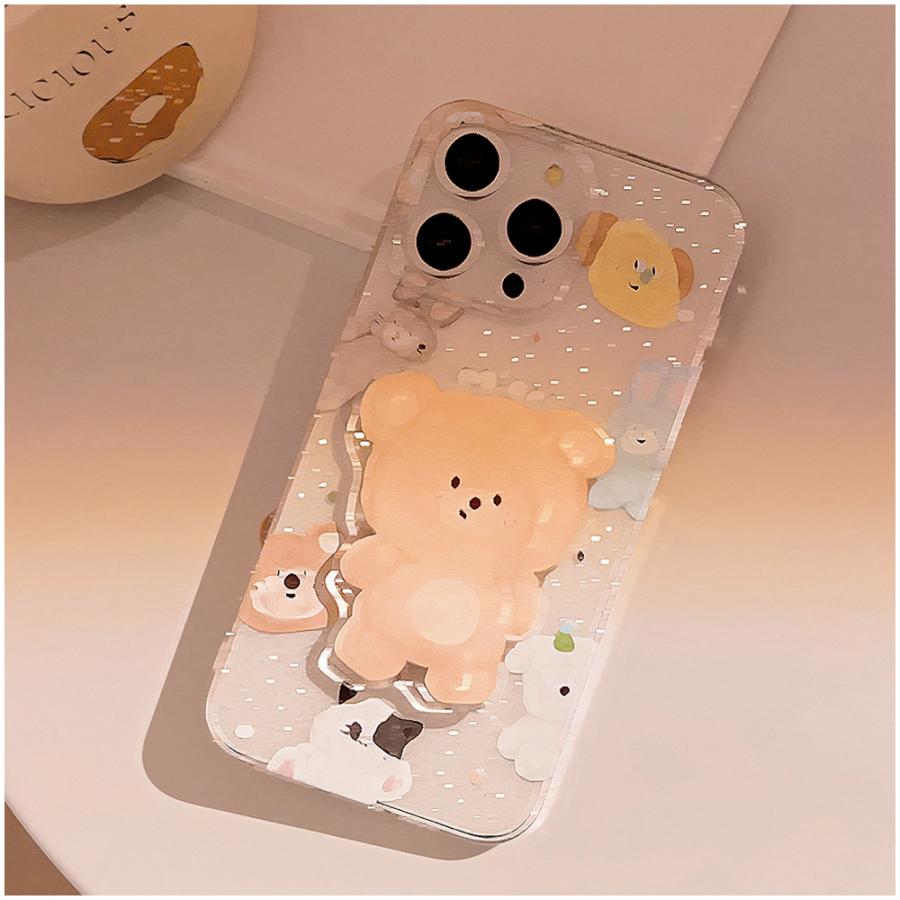 CASETiFY クマデザイン iPhone16ケース Amazon.co.jp: Iphone16ケース かわいい くま 熊柄 熊