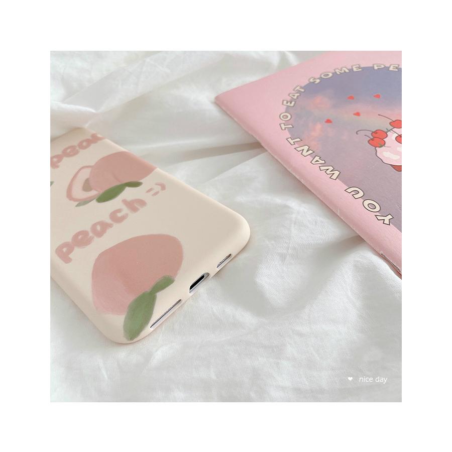 iPhoneケース 桃 ピーチ ピンク おしゃれ スマホケース iPhone11
