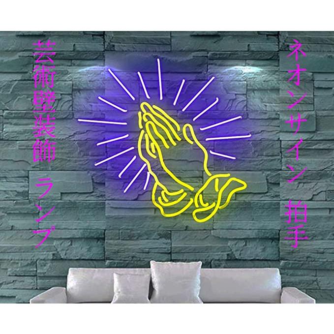 ネオンサイン NEON SIGN 「ハク 手」 ネオン管 広告用看板 ネオンサイン NEON SIGN 「ハク 手」 ネオン管 広告用看板