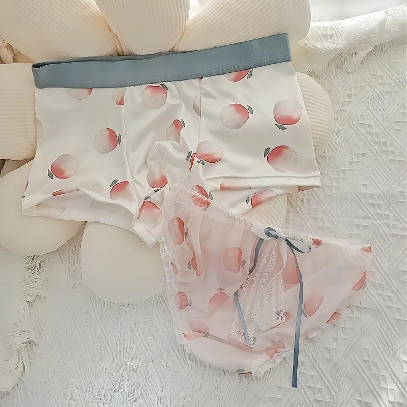 2点セット 男女ペアショーツセット 男女ペア下着 パンツ ショーツ