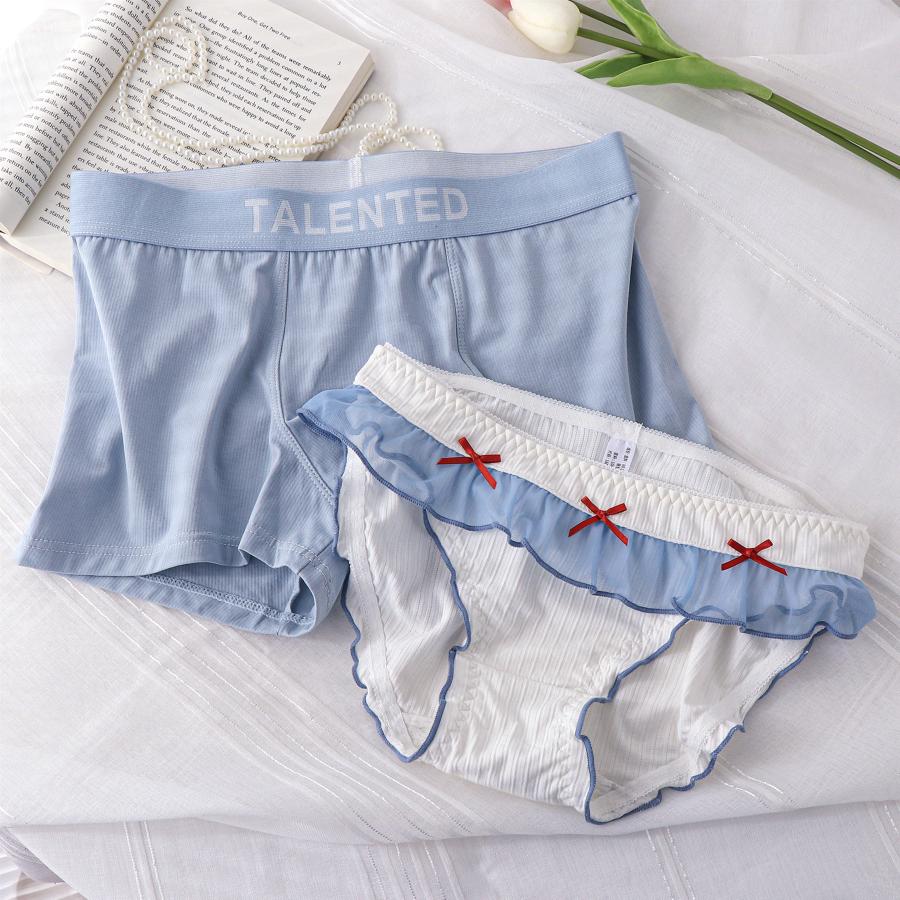 メンズ&レディースボクサーパンツペアセット♡新品未開封♡ 2点セット 男女ペアショーツセット 男女ペア下着 パンツ ショーツ