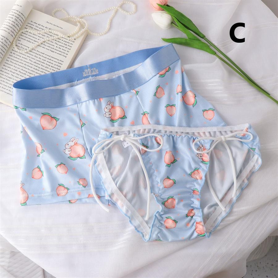 メンズ&amp;レディースボクサーパンツペアセット♡新品未開封♡ ペアショーツセット メンズ レディース カップル ペア 下着 2点セット