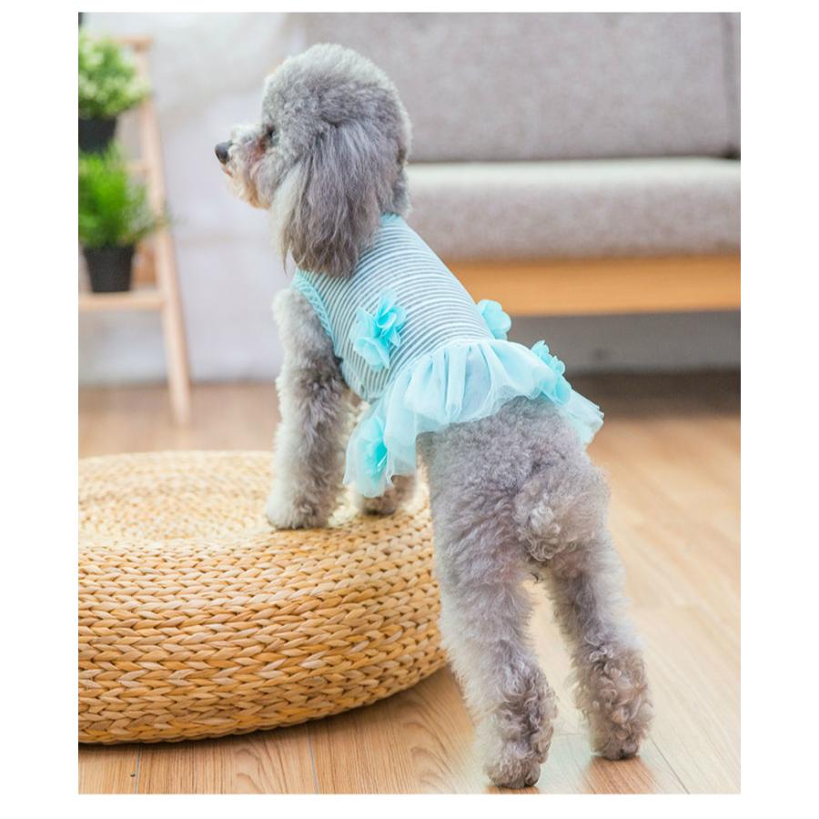 犬服 ペット服 ドッグウェアー 犬用 服 おしゃれ 人気 かわいい 洋服 夏服 外出用 お出かけ用 小型犬 水色 涼しい ピンク フリル Ptc90 Oct ショップ 通販 Yahoo ショッピング