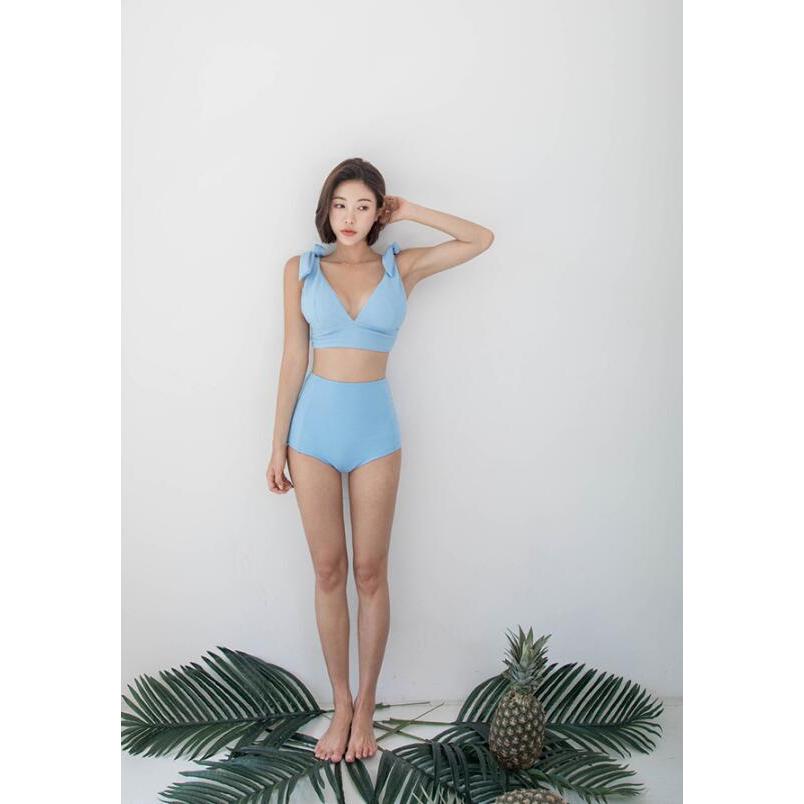レディース ハイウエスト 水着 韓国 ビキニ 新作 人気 シンプル 可愛い 韓国ファッション インスタ映え 大人 おしゃれ 水色 ブルー Smk538 Oct ショップ 通販 Yahoo ショッピング