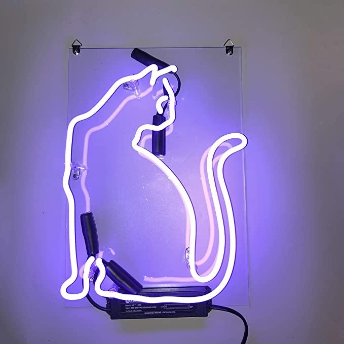 猫 ネオンサイン ライト CAT NEON SIGN ビール バー クラブ 装飾壁