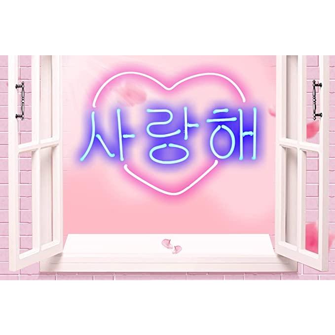オーダーメイド ネオンサイン 韓国語愛してる 結婚式 ギフト 省エネ
