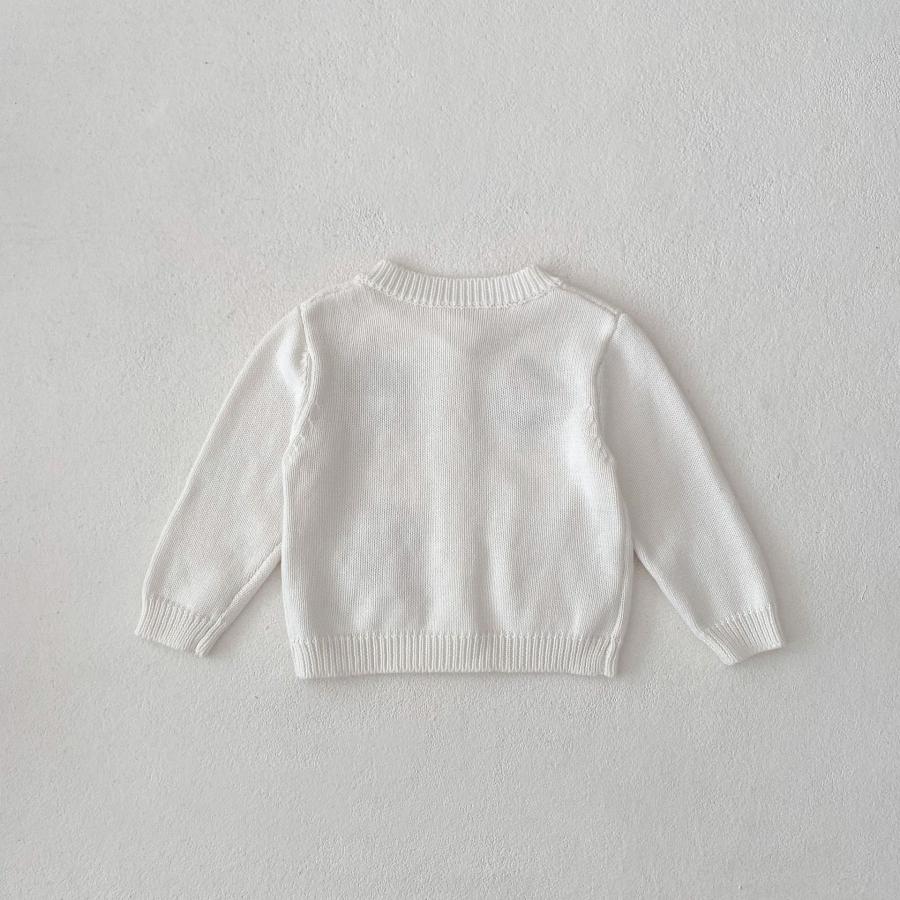 CHILD WOMAN 刺繍入りホワイトニットカーディガン CHILD WOMAN 刺繍入りホワイトニットカーディガン - メルカリ