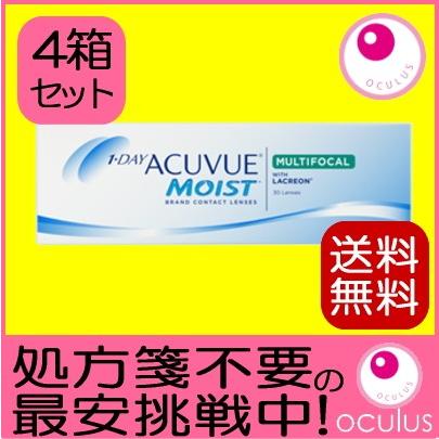 遠近両用コンタクトレンズ ワンデーアキュビューモイスト マルチフォーカル 30枚入 4箱セット 処方箋不要 1DAY 1日使い捨て | ACUVUE