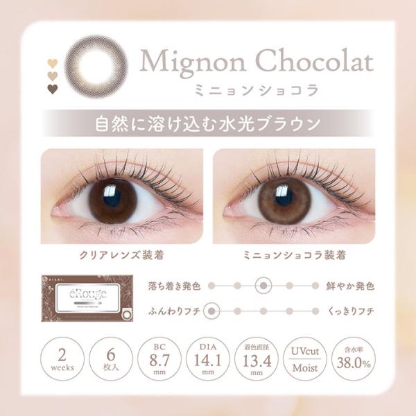 2ウィーク カラコン エルージュ 6枚入り 2箱 2week eRouge カラーコンタクトレンズ 度なし 度あり 2週間交換 ツーウィーク 終日装用 ポスト投函 |  | 02