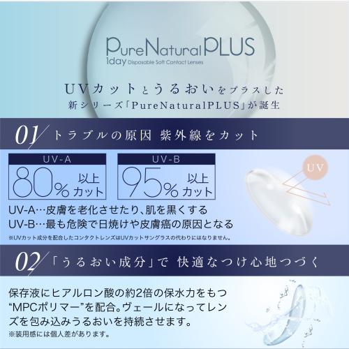 ピュアナチュラル プラス 38% 低含水 Pure Natural PLUS 30枚入 2箱 ワンデー 1day 1日使い捨て コンタクトレンズ ポスト投函 | SHOBIDO | 01