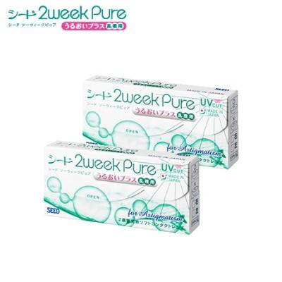 2箱 乱視用コンタクトレンズ シード SEED 2ウィークピュアうるおいプラス乱視用 6枚入り 2箱 2weekPure 日本製 ポスト投函 | 
