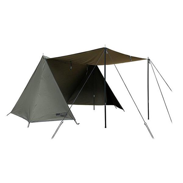 GRIP SWANY グリップスワニー FIREPROOF GS TENT/OLIVE GST-01 アウトドア 釣り 旅行用品 キャンプ 登山 キャンプ用テント キャンプ1 アウトドアギア｜od-yamakei