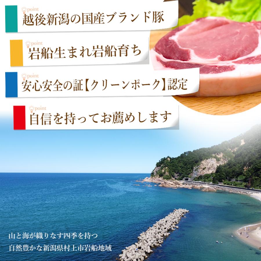 贈答 豚肉 岩船豚 ロース 200g×5枚 ロースカツ ギフト 国産 新潟ブランド豚 クリーンポーク認定｜odakesyokuhin｜03