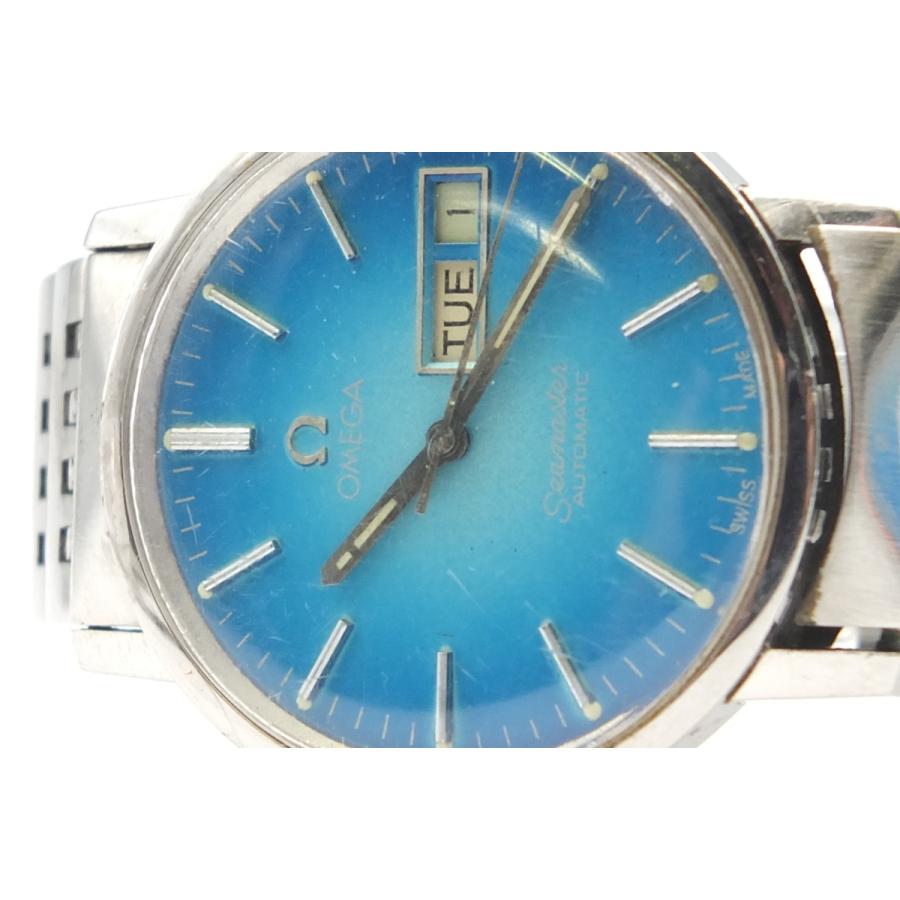 OMEGA オメガ シーマスター Cal.1020 ブルー文字盤 自動巻き腕時計｜odakeya｜06