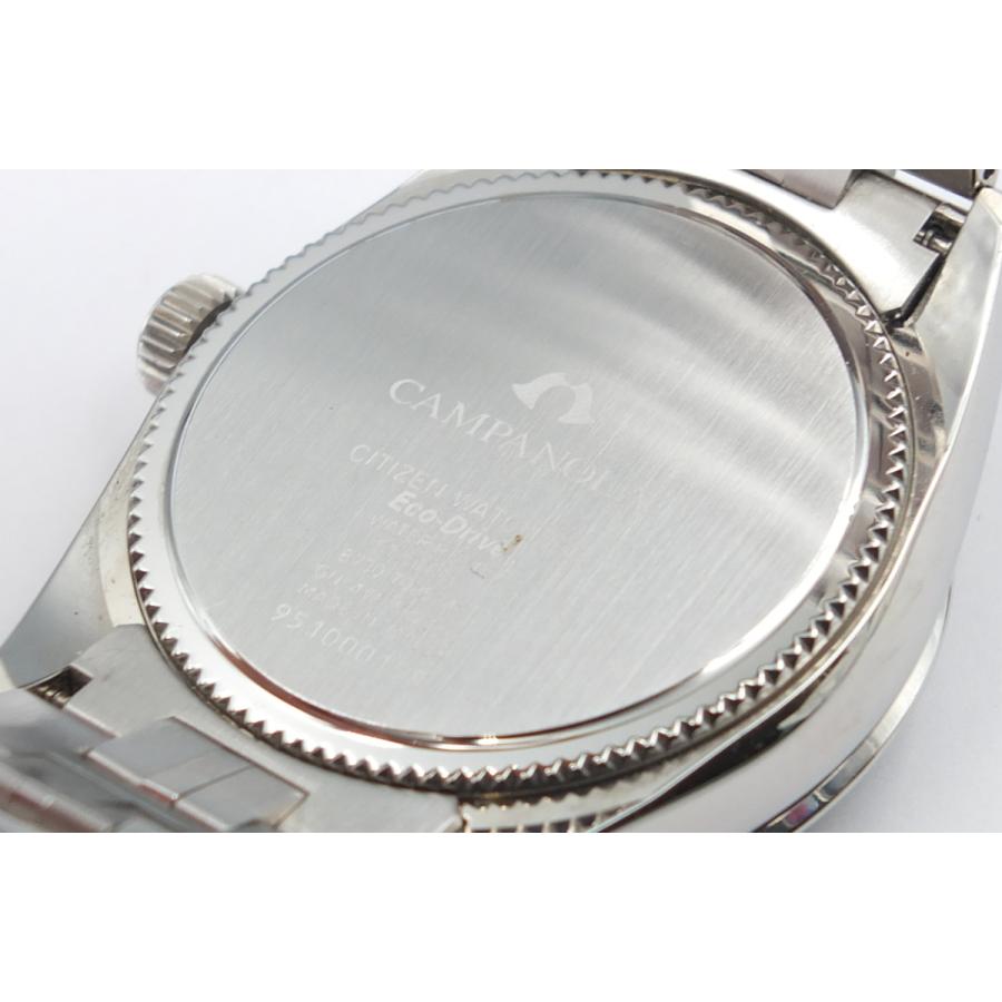 CITIZEN シチズン カンパノラ エコドライブ 8730-T025242 シルバー×グリーン 自動巻き 腕時計｜odakeya｜04