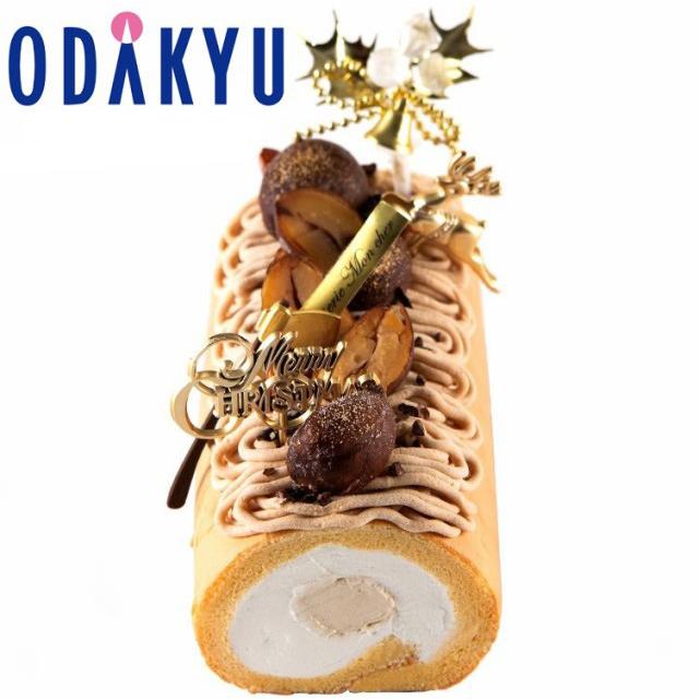 本日限定p２倍 クリスマスケーキ 送料無料 モンシェール クリスマスの堂島モンブランロール 冷凍 選択の指定日届 沖縄県 離島へは届不可 小田急百貨店 Yahoo 店 通販 Yahoo ショッピング