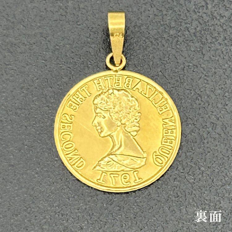 アクセサリー PUREZZA 純金 エリザベス女王メダルペンダント ｜7-10日