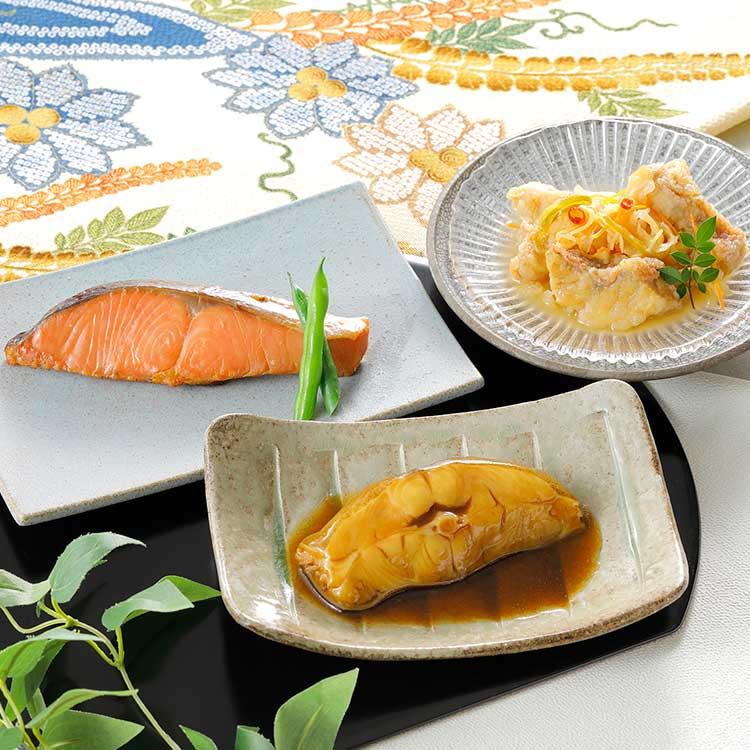 ギフト 送料無料 なだ万厨房 料亭の魚惣菜詰め合せ 10袋 YN-10B　7から10日程度でのお届 沖縄・離島へは届不可 直