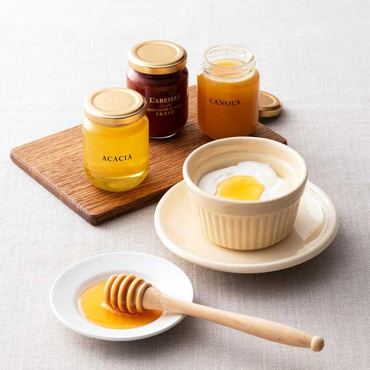 L'ABEILLE ラベイユハチミツ250g・125g各2本づつ