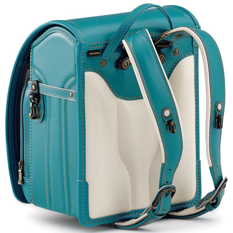 村瀬鞄行 レザーボルカ プレミアム ランドセル ターコイズ 鋲:1香水瓶