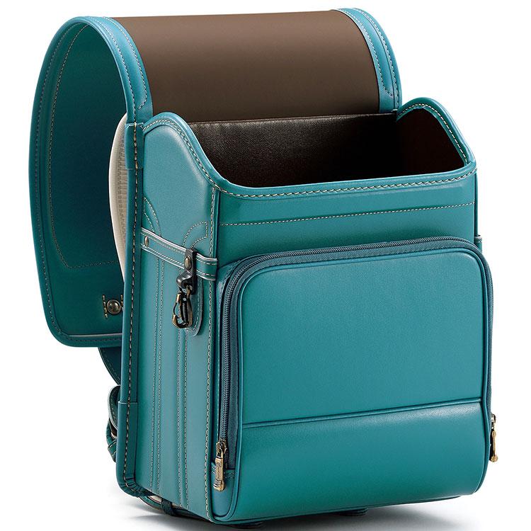 村瀬鞄行 レザーボルカ プレミアム ランドセル ターコイズ 鋲:1香水瓶