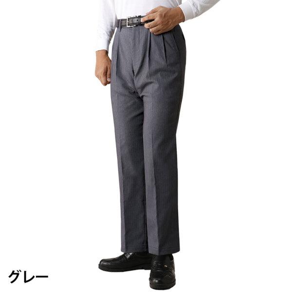 Huntington Club メンズ 楽らくストレッチスラックス グレー メンズ M