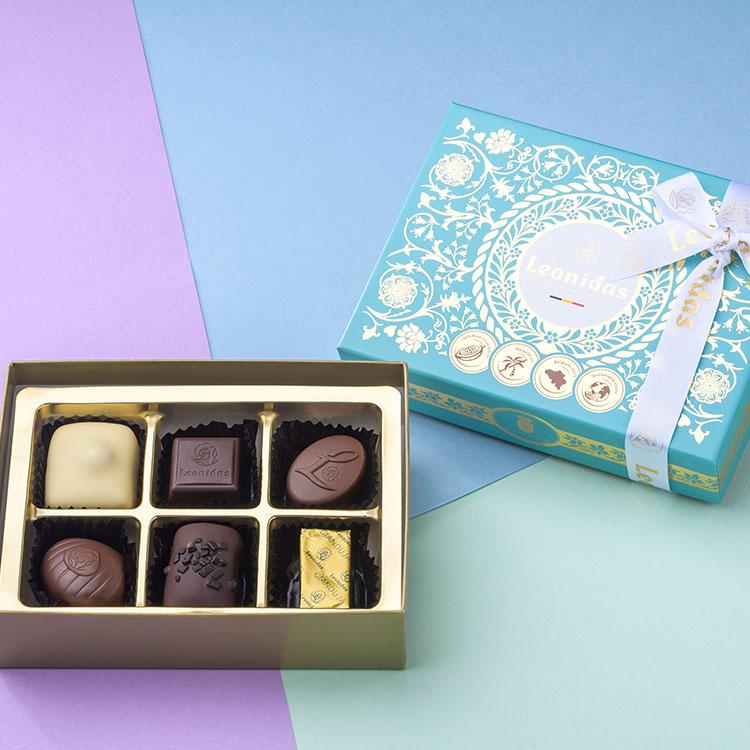 バレンタイン 2026 レオニダス プラリネギフトアソート 6個入 ｜指定日