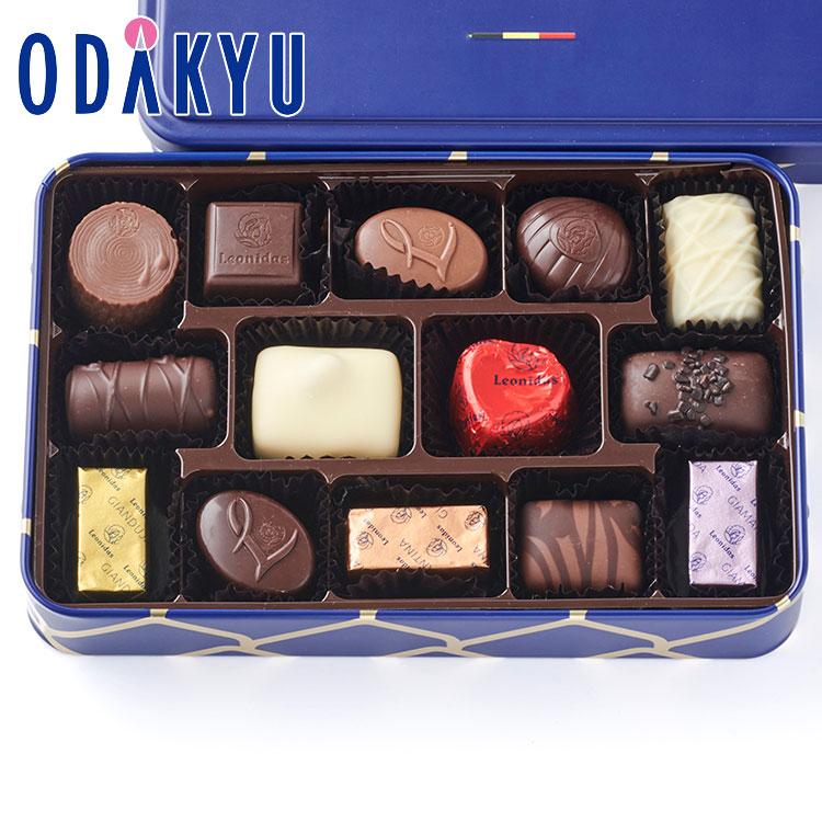 バレンタイン 2026 レオニダス プラリネギフトアソート缶 14個入