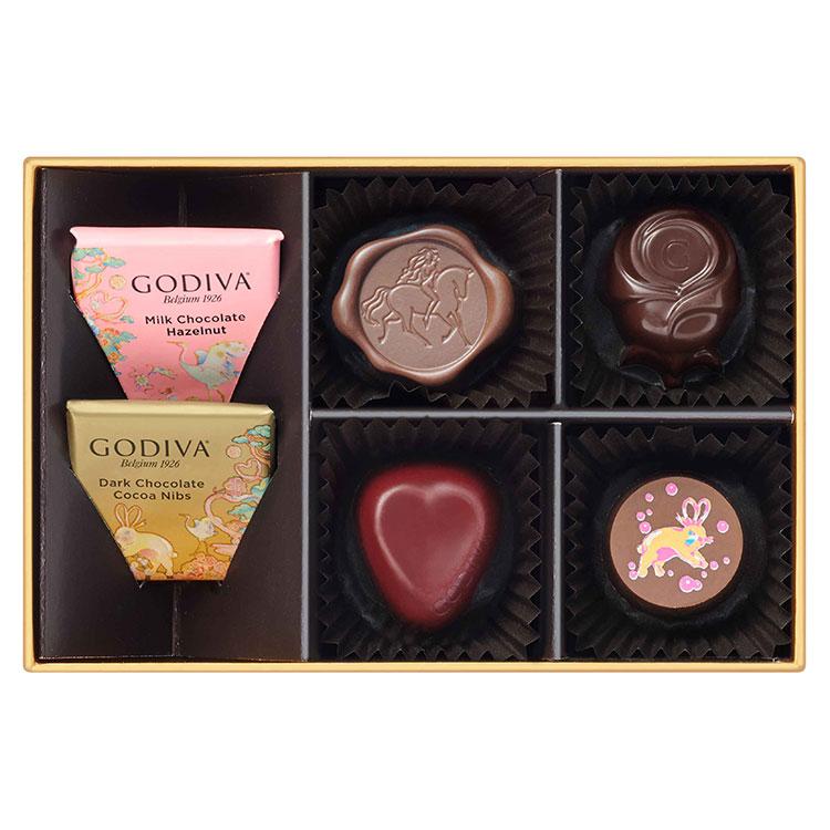ホワイトデー 2026 ゴディバ チョコレートローズ アソートメント 6粒入