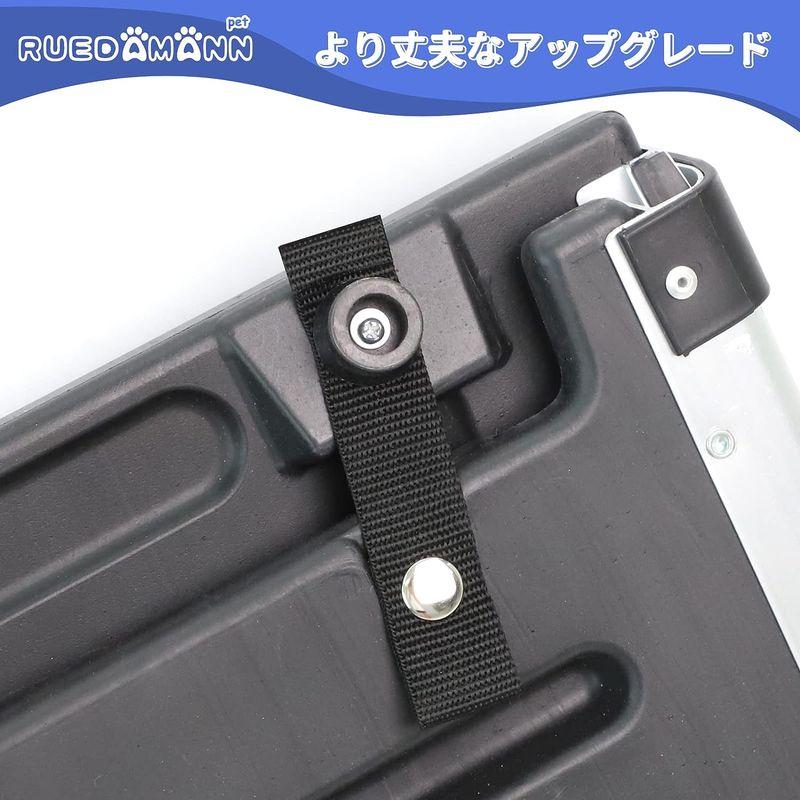 Ruedamann 犬用スロープ アルミ製伸縮式ペットスロープ 車への乗降 高低差のある場所で大活躍 スライド式 軽量＆コンパクト アルミフ 犬用スロープ アルミ製伸縮式ペットスロープ 車への乗降 高低差のある場所で大活躍 スライド式 軽量＆コンパクト アルミフ