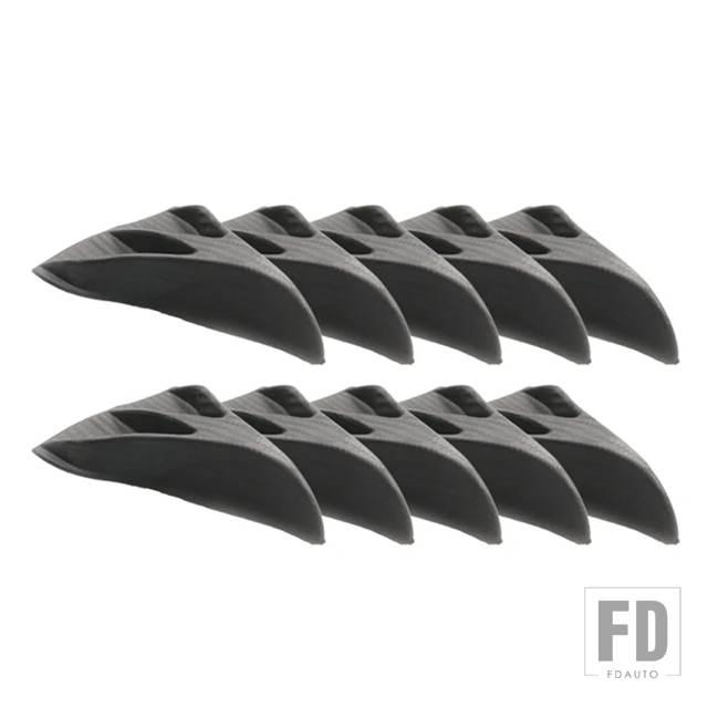 並行輸入品】カーボン汎用シャークフィン10個/セットキットカールーフ