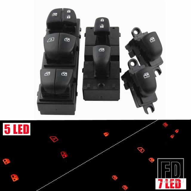 並行輸入品】日産 パワーウィンドウスイッチ 4 つのウィンドウ LED