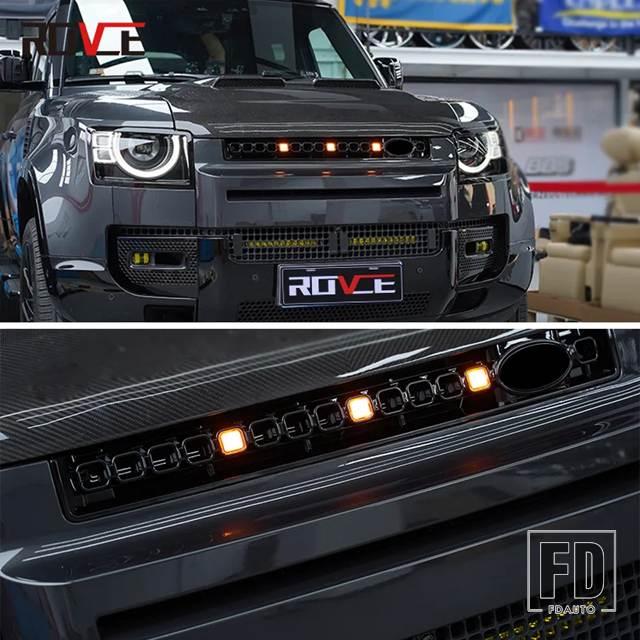 並行輸入品】ランドローバー 換気グリル フロントバンパーグリル LED