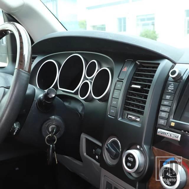 並行輸入品 タンドラ 2007-2013ABSカーボン製車ダッシュボードタコ