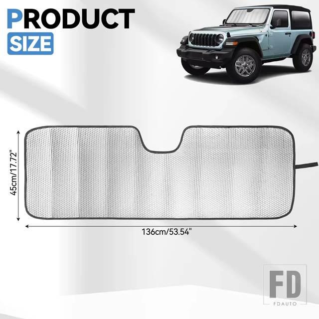 【新品未使用！】Jeep ラングラー用 フロントウィンドウサンシェード 並行輸入品】ジープ ラングラー JL 2/4ドア 2024 2025 フロント