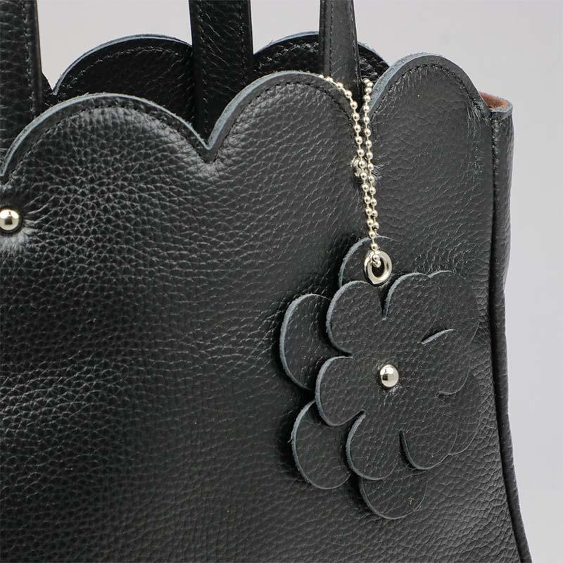 ⭐️未使用⭐️ ソメスサドル　優佳良織　ハンドバッグ　コラボバッグ　レザー　黒 ZOZO限定】フェイクレザーワイドハンドルバッグ（ハンドバッグ