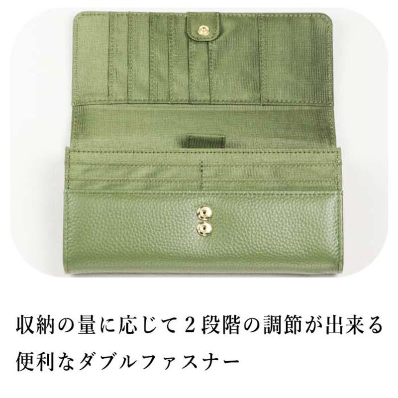 豊岡工房 直営店 財布 レディース 長財布 コインが分けられる 牛革