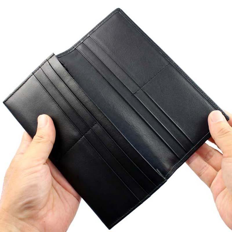 本革　高品質　財布　長財布 ブラック　黒　シンプル　牛皮 楽天市場】BROSKI AND SUPPLY（VALVE）財布 ウォレット 長財布 ロング