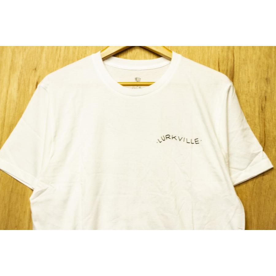 LURKVILLE MEN'S RUN S/S TEE white ラークビル Tシャツ｜oddball-skate-snow｜03