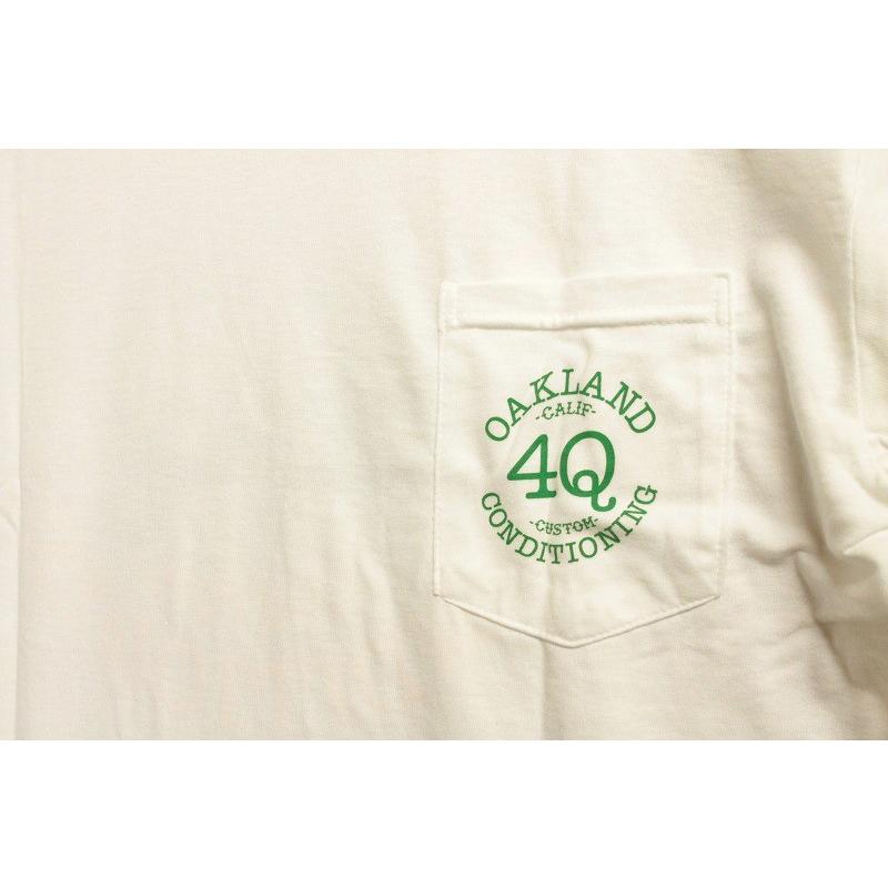 4Q(フォーキュー,ポケットTシャツ)LOGO POCKET TEE WHITE/GREEN/YELLOW｜oddball-skate-snow｜04