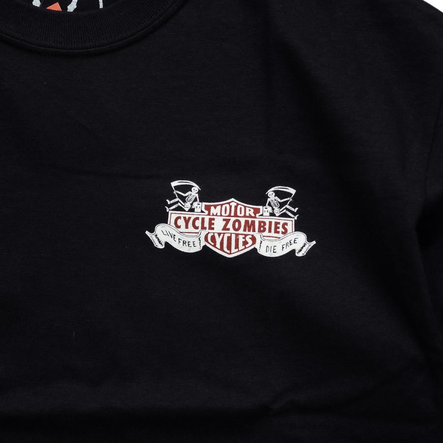CYCLE ZOMBIES DIE FREE S/S TEE black サイクルゾンビーズ Tシャツ
