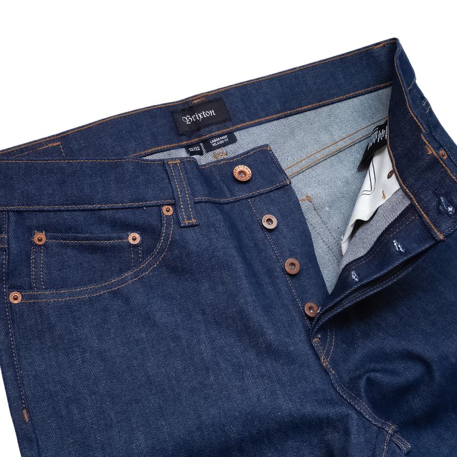 BRIXTON LABOR 5-PKT DENIM PANT raw indigo ブリクストン デニム 