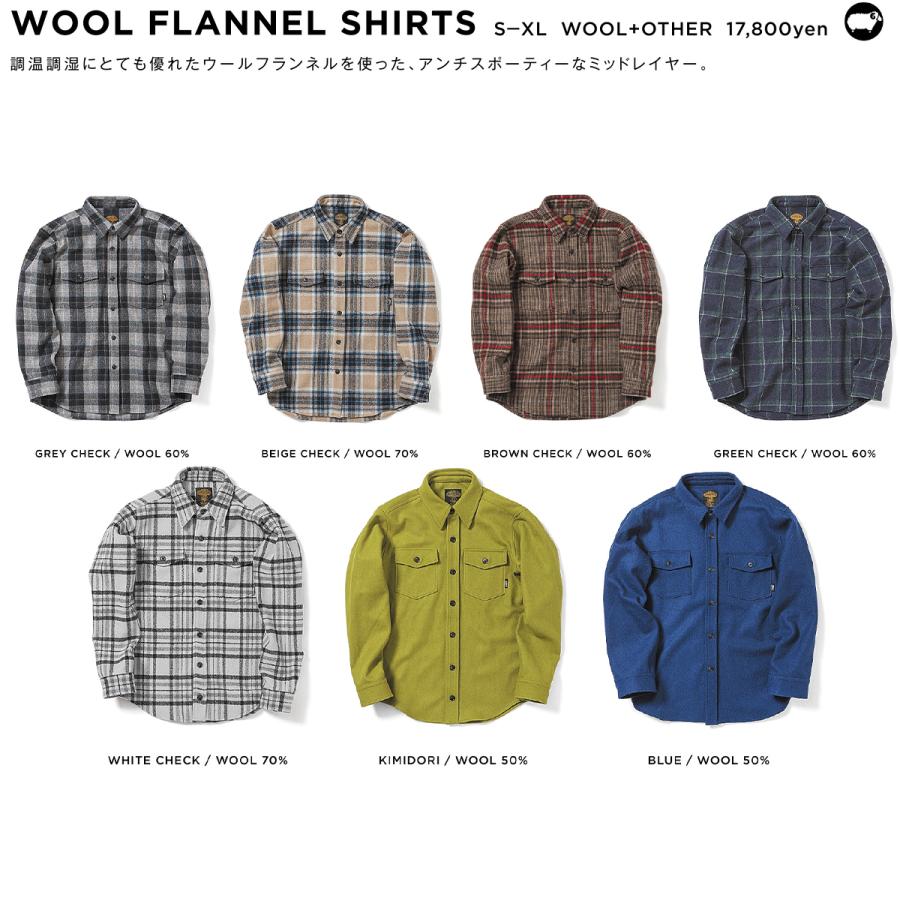 GREEN CLOTHING WOOL FLANNEL SHIRTS グリーンクロージング ウール GREEN CLOTHING WOOL FLANNEL SHIRTS グリーンクロージング ウール